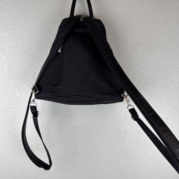 Baggallini Metro Backpack Sling Bag Purse Black Nylon RFID Protection Travel - Picture 7 of 8